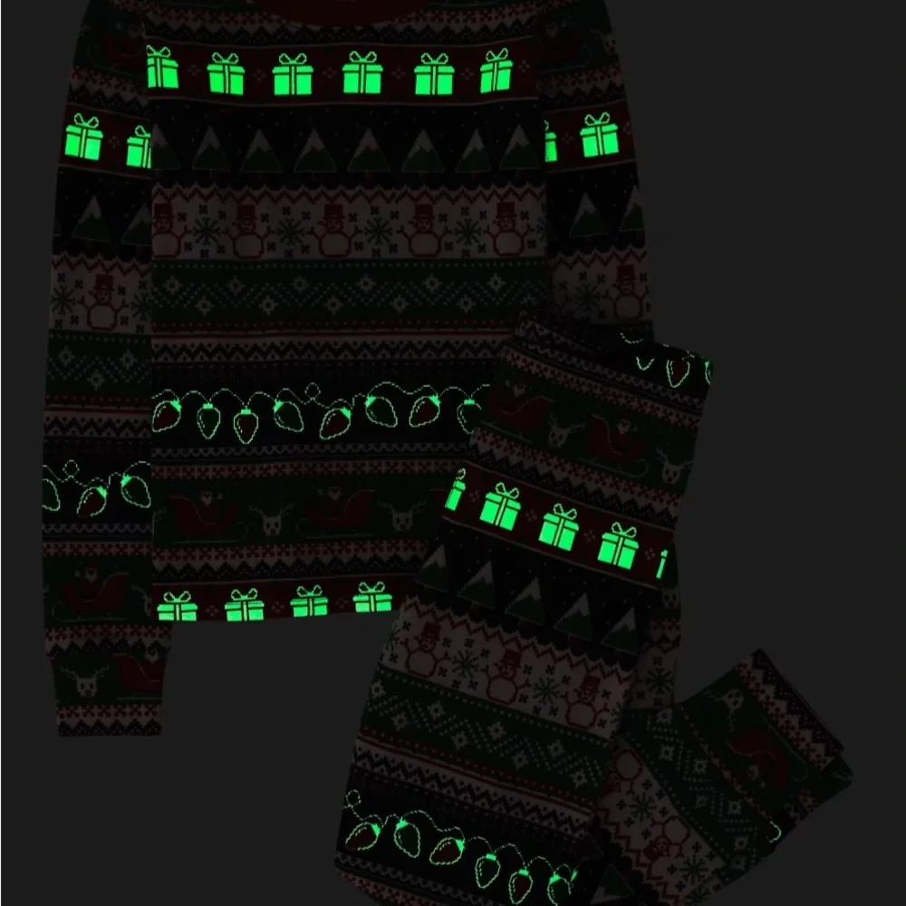 The Children’s Place Glow in the Dark Holiday Fair Isle Pajamas